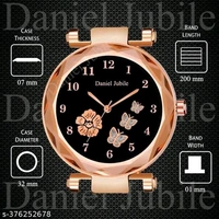 Daniel Jubile D J Rose Girls Watches With Bracelets - Rose Gold, Free Size