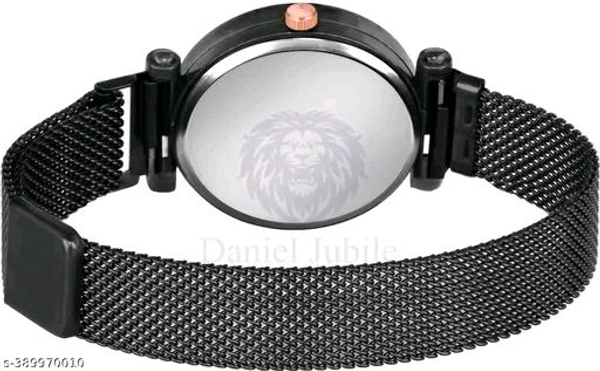 Daniel Jubile D J Rose Girls Watches With Bracelets - Black, Free Size