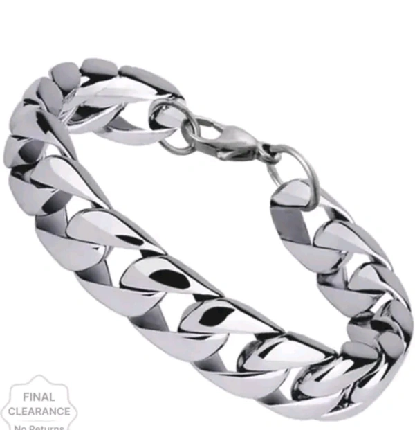 Classic Stainless Steel Silver Chain, Necklace Silver Plated Chain For Men And Ring(pack Of 3)