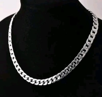 Classic Stainless Steel Silver Chain, Necklace Silver Plated Chain For Men And Ring(pack Of 3)