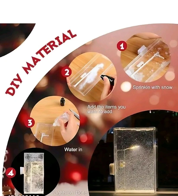 Snowfall Night Lamp For New Year, Christmas Gift, Bedside Lamp
