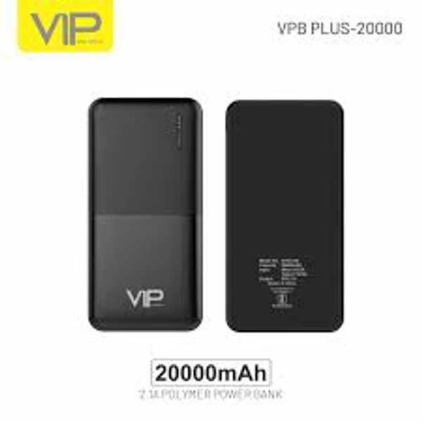 Vip Power Bank - 20000MAH - Black