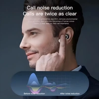 V8 Touch Display Earbud with Active Noise cancelation - Black