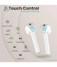  AirMini Buds Bluetooth True Wireless (TWS) In Ear 20 Hours Playback Fast charging,Dual pairing IPX4 - White