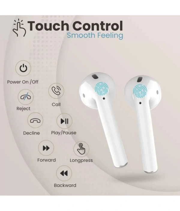 AirMini Buds Bluetooth True Wireless (TWS) In Ear 20 Hours Playback Fast charging,Dual pairing IPX4 - White
