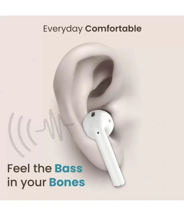  AirMini Buds Bluetooth True Wireless (TWS) In Ear 20 Hours Playback Fast charging,Dual pairing IPX4 - White