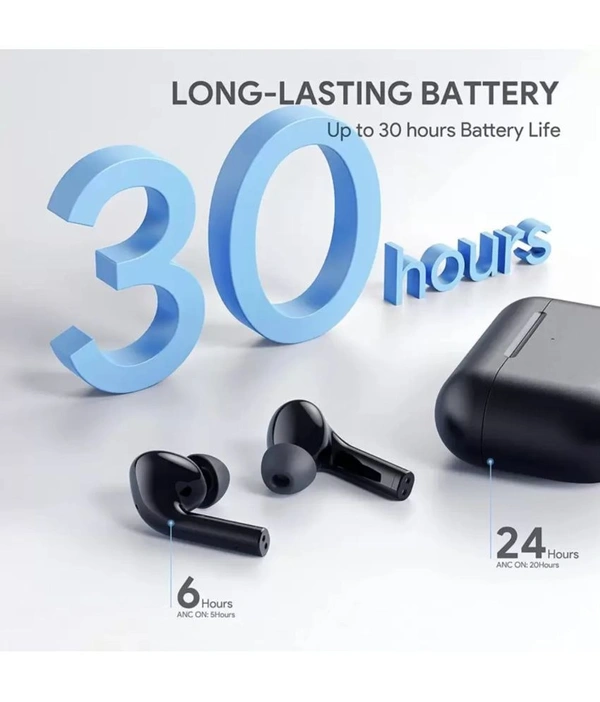  Airbuds Bluetooth True Wireless (TWS) In Ear 25 Hours Playback Powerfull bass,Fast charging IPX4 - Black