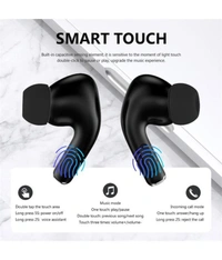  Airbuds Bluetooth True Wireless (TWS) In Ear 25 Hours Playback Powerfull bass,Fast charging IPX4 - Black