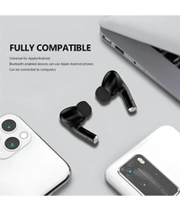  Airbuds Bluetooth True Wireless (TWS) In Ear 25 Hours Playback Powerfull bass,Fast charging IPX4 - Black