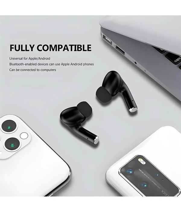  Airbuds Bluetooth True Wireless (TWS) In Ear 25 Hours Playback Powerfull bass,Fast charging IPX4 - Black
