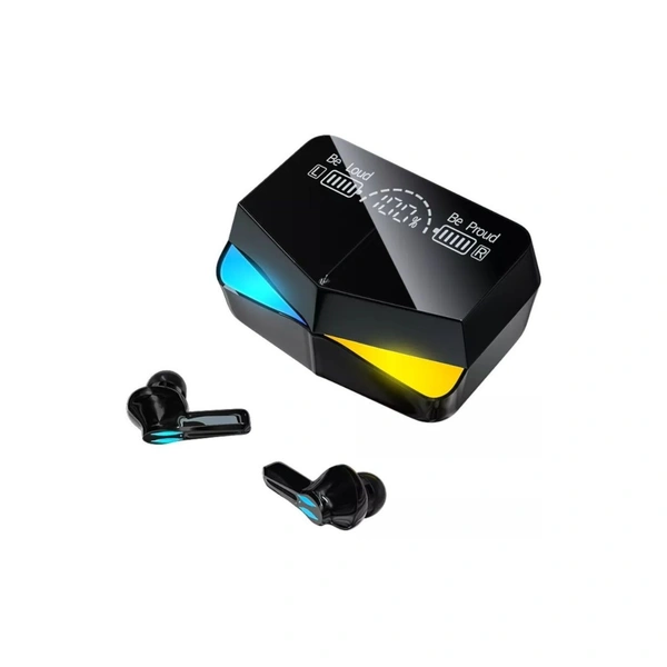 Power Bluetooth True Wireless (TWS) In Ear 30 Hours Playback Fast charging,Powerfull bass IPX4 - Black