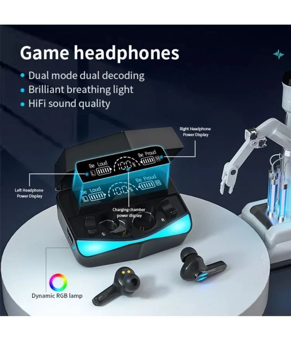 Power Bluetooth True Wireless (TWS) In Ear 30 Hours Playback Fast charging,Powerfull bass IPX4 - Black
