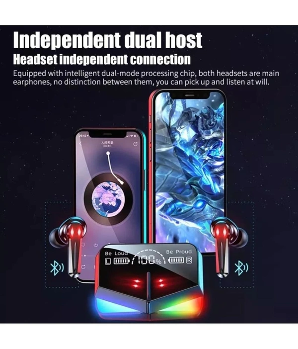 Power Bluetooth True Wireless (TWS) In Ear 30 Hours Playback Fast charging,Powerfull bass IPX4 - Black