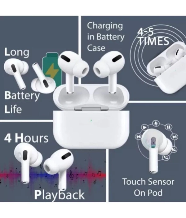  Pro Bluetooth True Wireless (TWS) In Ear 20 Hours Playback Powerfull bass IPX4(Splash & Sweat Proof) - White