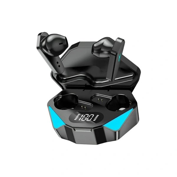 Gaming Bluetooth True Wireless (TWS) In Ear 20 Hours Playback Dual pairing,Low Latency IPX4 - Black