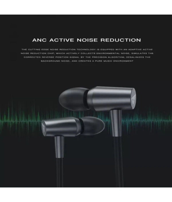 TechFire Hearin 2 Bluetooth Bluetooth Neckband In Ear 20 Hours Playback Magnetic earpeice IPX4(Splash & Sweat Proof) - Black