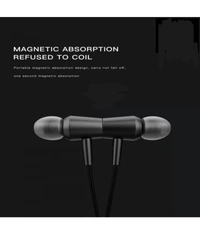 TechFire Hearin 2 Bluetooth Bluetooth Neckband In Ear 20 Hours Playback Magnetic earpeice IPX4(Splash & Sweat Proof) - Black