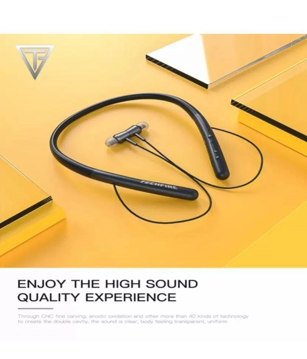 TechFire Hearin 2 Bluetooth Bluetooth Neckband In Ear 20 Hours Playback Magnetic earpeice IPX4(Splash & Sweat Proof) - Black