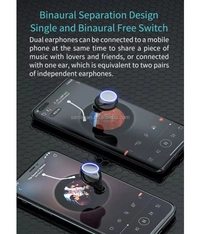  PowerBank earbuds In Ear True Wireless (TWS) 150 Hours Playback IPX4(Splash & Sweat Proof) Fast charging - Black