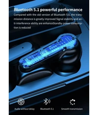  PowerBank Earbuds Bluetooth True Wireless (TWS) In Ear 35 Hours Playback Passive noise cancellation IPX4 - Black