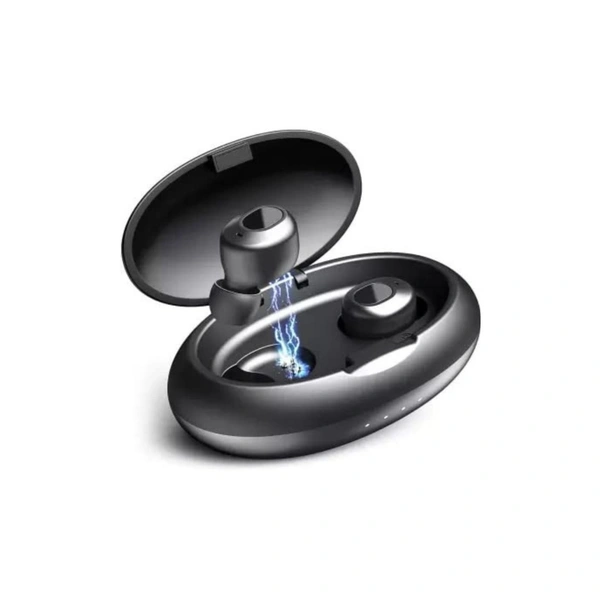 BOMB In Ear True Wireless (TWS) 25 Hours Playback IPX4(Splash & Sweat Proof) Powerfull bass,Fast charging  - Black