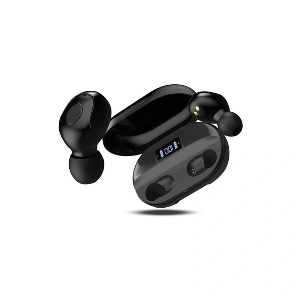  PowerBank Earbuds, Bluetooth True Wireless (TWS) On Ear 35 Hours Playback Powerfull bass IPX4 - Black