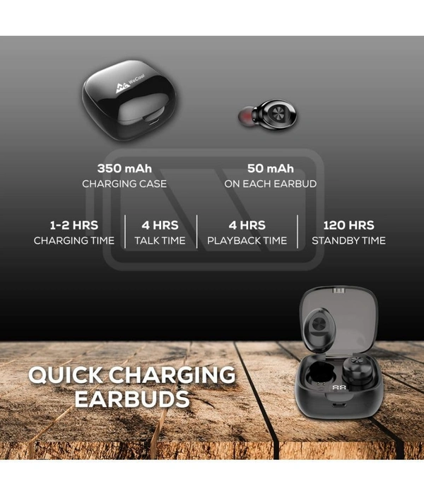  XG-8 with ENC On Ear True Wireless (TWS) 30 Hours Playback IPX4(Splash & Sweat Proof) Powerfull bass - Black