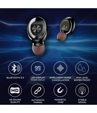  XG-8 with ENC On Ear True Wireless (TWS) 30 Hours Playback IPX4(Splash & Sweat Proof) Powerfull bass - Black