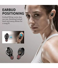  XG-8 with ENC On Ear True Wireless (TWS) 30 Hours Playback IPX4(Splash & Sweat Proof) Powerfull bass - Black