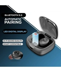  XG-8 with ENC On Ear True Wireless (TWS) 30 Hours Playback IPX4(Splash & Sweat Proof) Powerfull bass - Black
