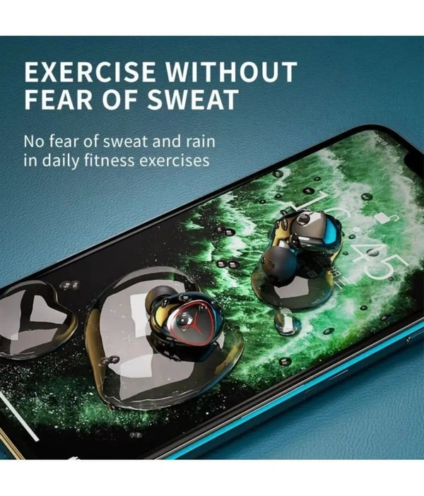 Power Bluetooth True Wireless (TWS) In Ear 30 Hours Playback Low Latency,Powerfull bass IPX4(Splash & Sweat Proof) - Black