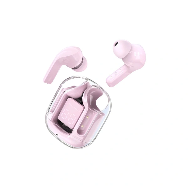 Ultrapods Bluetooth True Wireless (TWS) In Ear 30 Hours Playback Low Latency,Powerfull bass IPX4(Splash & Sweat Proof) - Pink