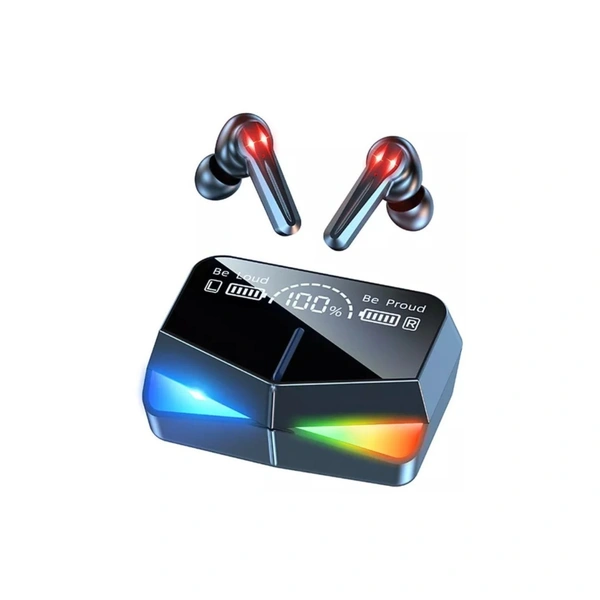  Power Gamo Bluetooth True Wireless (TWS) In Ear 30 Hours Playback Low Latency,Powerfull bass IPX4(Splash & Sweat Proof) - Black