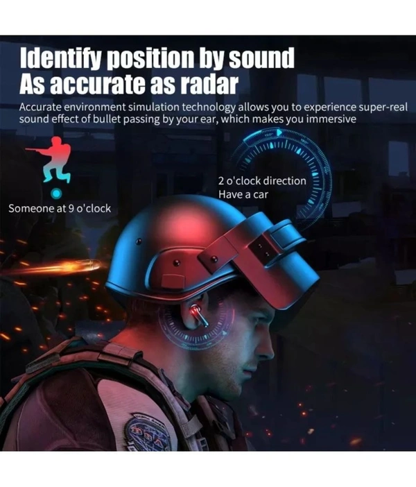  Power Gamo Bluetooth True Wireless (TWS) In Ear 30 Hours Playback Low Latency,Powerfull bass IPX4(Splash & Sweat Proof) - Black