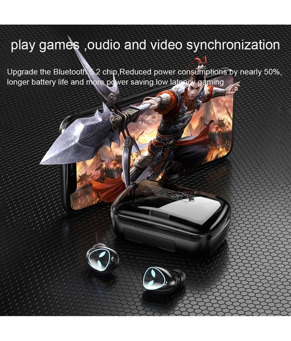  Alien Bluetooth True Wireless (TWS) In Ear 35 Hours Playback Low Latency,Powerfull bass IPX4(Splash & Sweat Proof) - Black