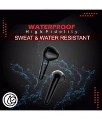  Power Bluetooth True Wireless (TWS) In Ear 30 Hours Playback Powerfull bass,Fast charging IPX4 - Black