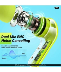  Ultrapods Bluetooth True Wireless (TWS) In Ear 30 Hours Playback Low Latency,Powerfull bass IPX4(Splash & Sweat Proof) - Green