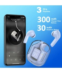  Ultrapods Bluetooth True Wireless (TWS) In Ear 30 Hours Playback Fast charging,Powerfull bass IPX4 - Blue