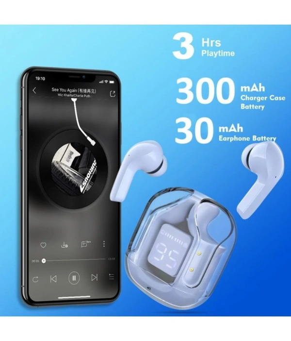  Ultrapods Bluetooth True Wireless (TWS) In Ear 30 Hours Playback Fast charging,Powerfull bass IPX4 - Blue