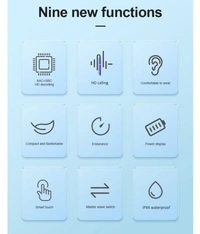  Ultrapods Bluetooth True Wireless (TWS) In Ear 30 Hours Playback Fast charging,Powerfull bass IPX4 - Blue