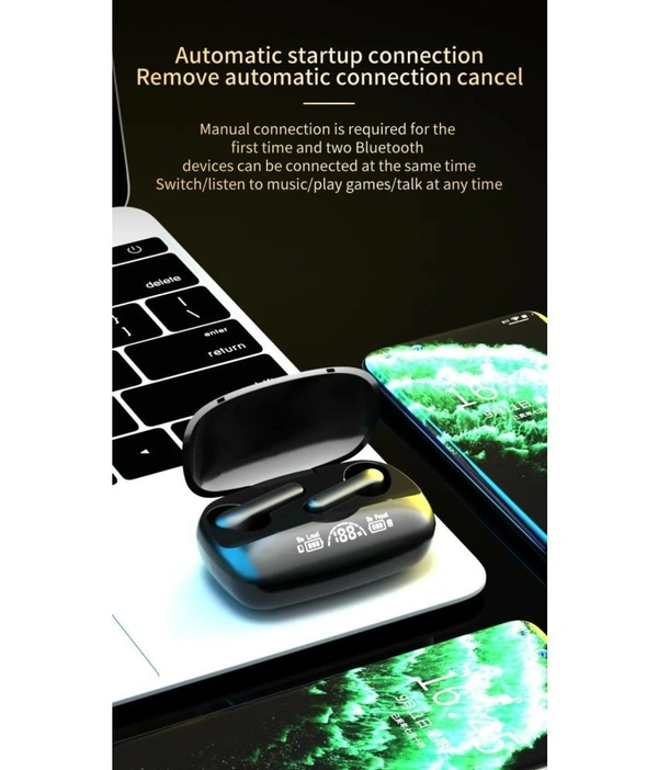  Play In Ear True Wireless (TWS) 150 Hours Playback IPX4(Splash & Sweat Proof) Comfirtable in ear fit -Bluetooth V 5.1 - Yellow