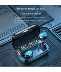  Power Bluetooth True Wireless (TWS) In Ear 35 Hours Playback Powerfull bass,Fast charging IPX4 - Black