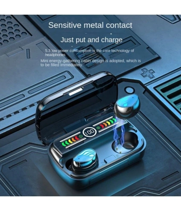  Power Bluetooth True Wireless (TWS) In Ear 35 Hours Playback Powerfull bass,Fast charging IPX4 - Black
