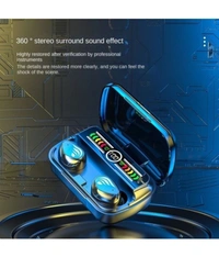  Power Bluetooth True Wireless (TWS) In Ear 35 Hours Playback Powerfull bass,Fast charging IPX4 - Black