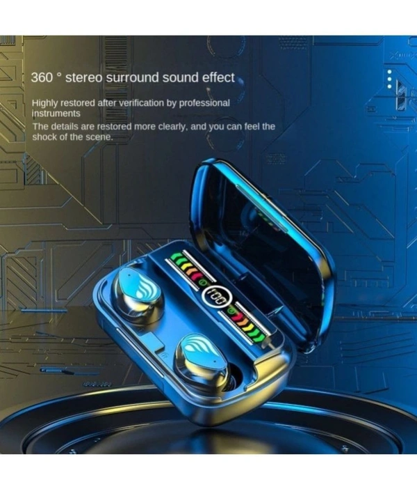  Power Bluetooth True Wireless (TWS) In Ear 35 Hours Playback Powerfull bass,Fast charging IPX4 - Black
