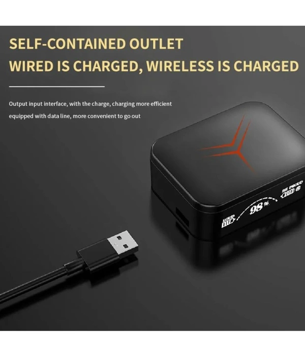  POWER with PowerBank In Ear True Wireless (TWS) 48 Hours Playback IPX4(Splash & Sweat Proof) Low Latency - Black
