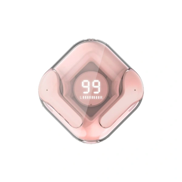 Flash Pods Bluetooth True Wireless (TWS) In Ear 30 Hours Playback Low Latency,Powerfull bass IPX4(Splash & Sweat Proof) - Pink