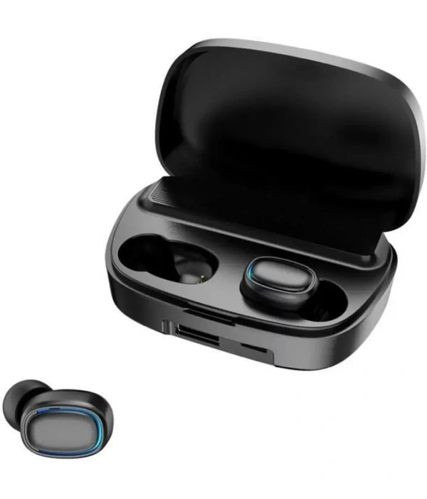 Power Buds In Ear True Wireless (TWS) 45 Hours Playback IPX4(Splash & Sweat Proof) Fast charging,Powerfull bass  - Black