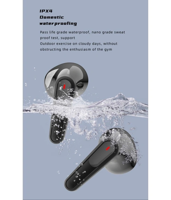  Play Bluetooth True Wireless (TWS) In Ear 30 Hours Playback Powerfull bass,Fast charging IPX4 - Black