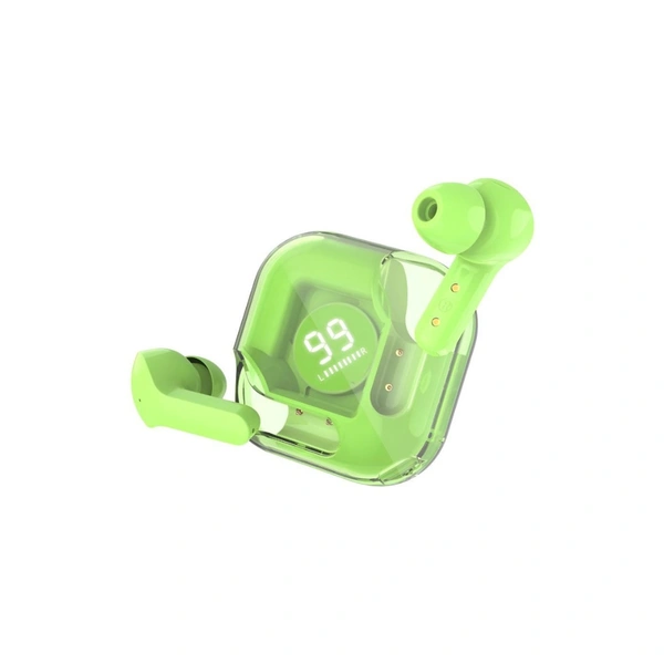  Flash Pods Bluetooth True Wireless (TWS) In Ear 30 Hours Playback Low Latency,Powerfull bass IPX4 - Green